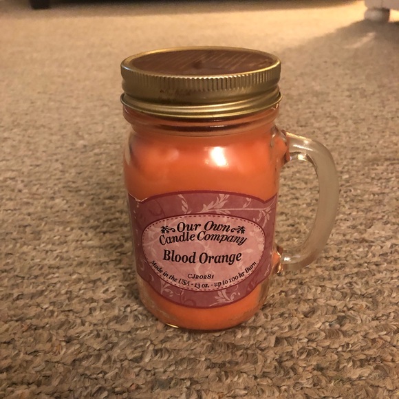 NWOT never used blood orange candle - Picture 1 of 3